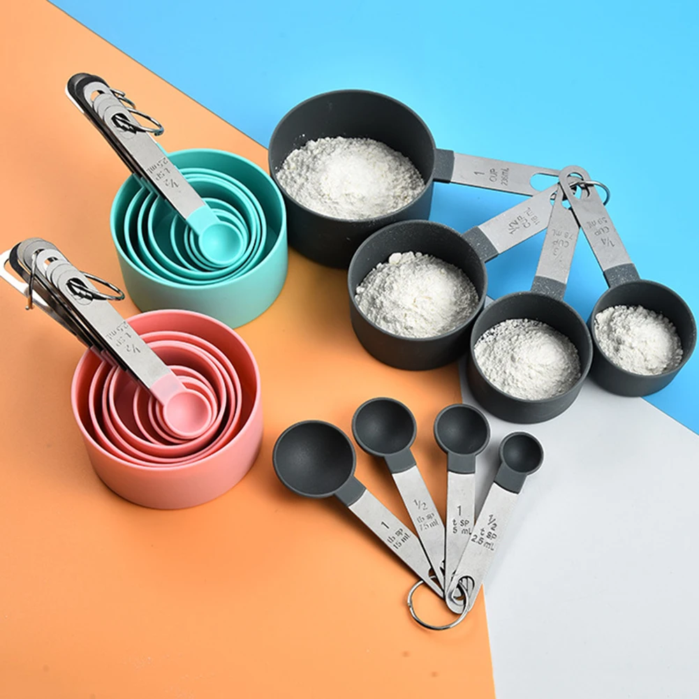

4pcs Kitchen Measuring Spoons Plastic Scale Gauge Scoop Teaspoon Coffee Sugar Flour Measuring Cups Kitchen Gadget