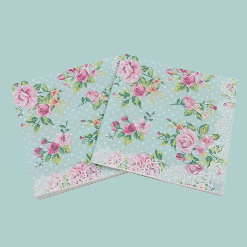 

New Year Party Decoration Disposable Tableware Plate Cup Napkins Flower For Baby Birthday Party Wedding Christmas 20pcs