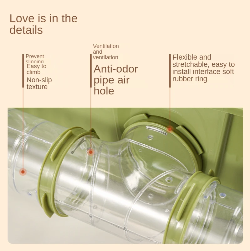 Внешняя трубка для хомяка акриловый туннель аксессуары клетки сделай сам клетка