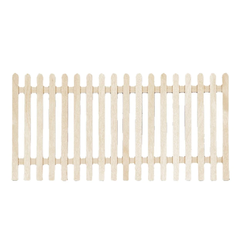 

1/12 деревянный декоративный забор для кукольного домика «сделай сам»