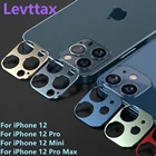 Высококачественная защита объектива жесткий чехол для камеры стекло для Apple Iphone 12 Pro Max 12 Mini Закаленное стекло металлическая защитная пленка