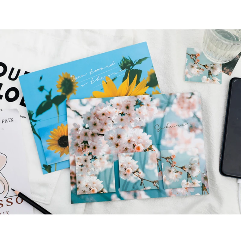 

60Sheets Sticky Note Cute Creative Sky Sunflower Memo Pad Warm Sun Promise Series School Memo Pad Decoration Office Supplies