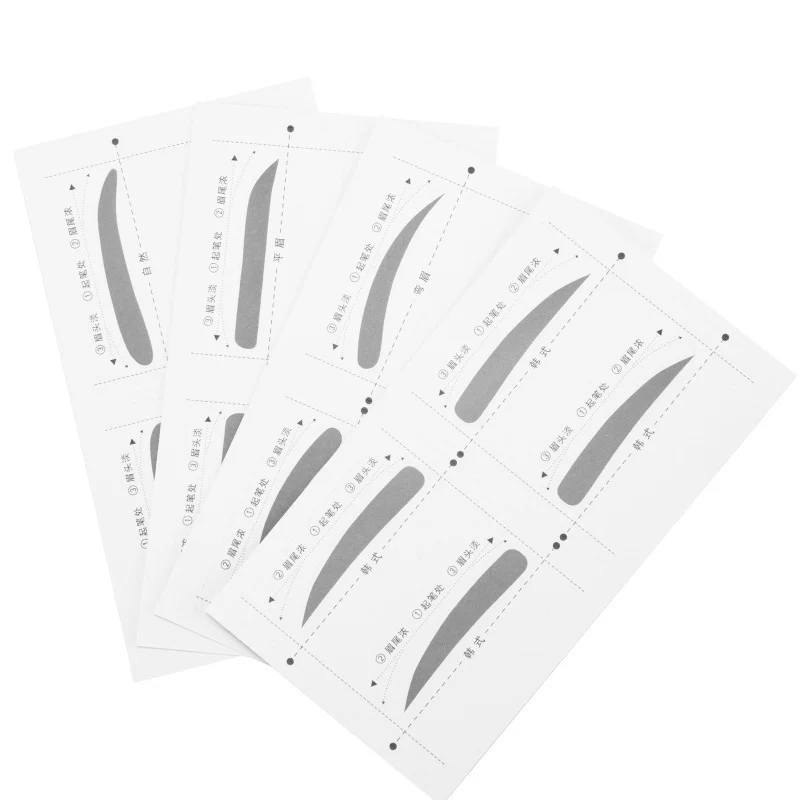 4 шт. трафарет для бровей шаблон формирования многоразовые Стикеры ухода за