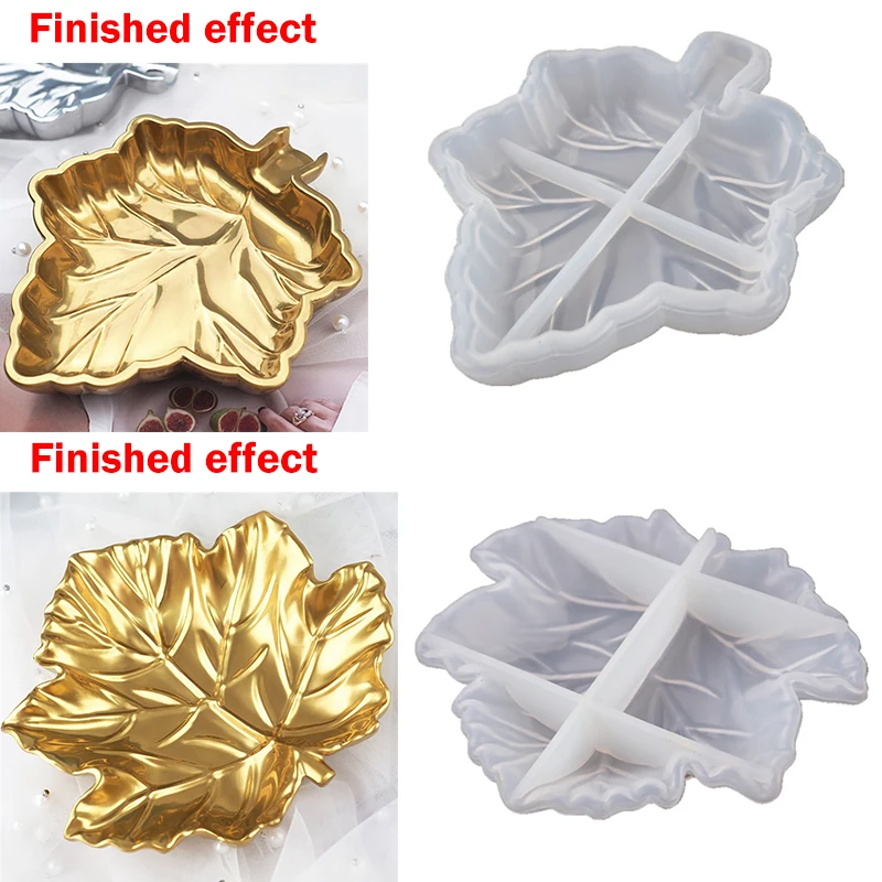 

DIY Epoxy Resin Maple Leaf Mold Silicone Mold for Making Ashtray Tray Jewelry Earring Key Chain Entrance Storage Tray Plate