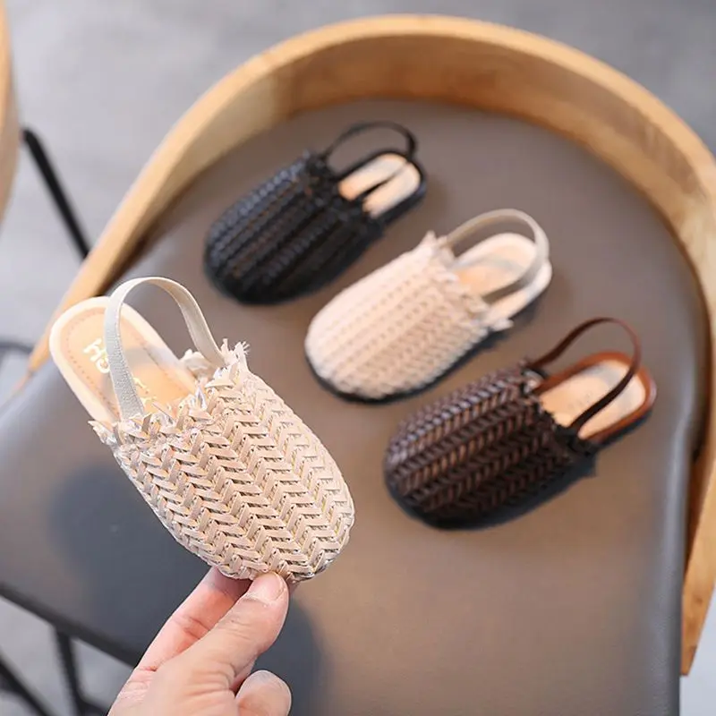 

Girls Sandals 2021 Summer Children's Fashion Soft Bottom Casual Shoes Wild Style Slippers Little Girl Baby Shoes