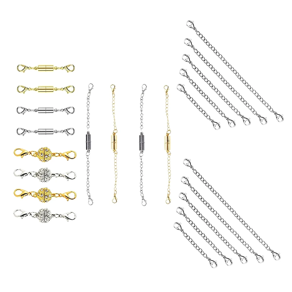 22pc Necklace Extender Chains Magnetic Clasps DIY Bracelet Jewelry Extenders | Украшения и аксессуары