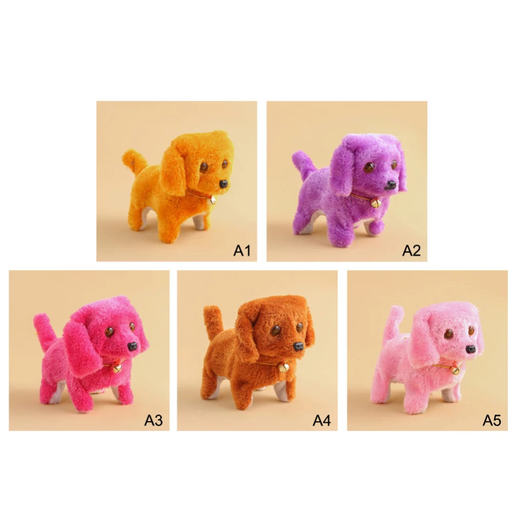 Новинка плюшевая ходячая светящаяся собака Детская электрическая игрушка