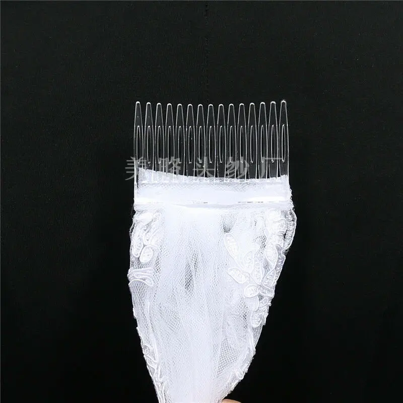 Модная 1 слойная лента с краями новая свадебная фата для невесты и путешествий