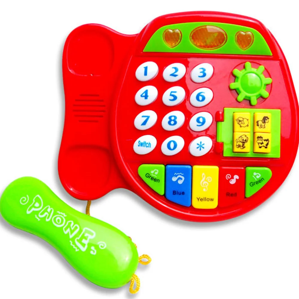 

1 Set Simulation Cell Phone Toy Lovely Funny Playing Toy Educational Learning Cell Phone Music Machine Electronic Toys For Kids