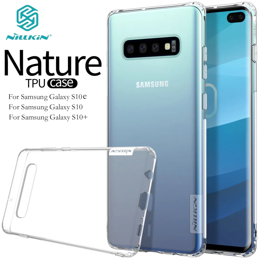 Для samsung Galaxy S10e S10 + чехол Nillkin Nature прозрачный силиконовый мягкий TPU для Plus|Бамперы| |