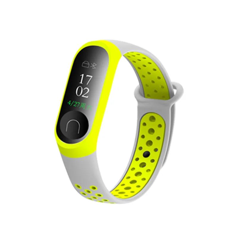 G Mi Band 3 4 ремешок Спортивные Силиконовые часы браслет mi Band 3 ремешок аксессуары браслет Смарт для Xiaomi mi 3 4 ремешок - Цвет: G