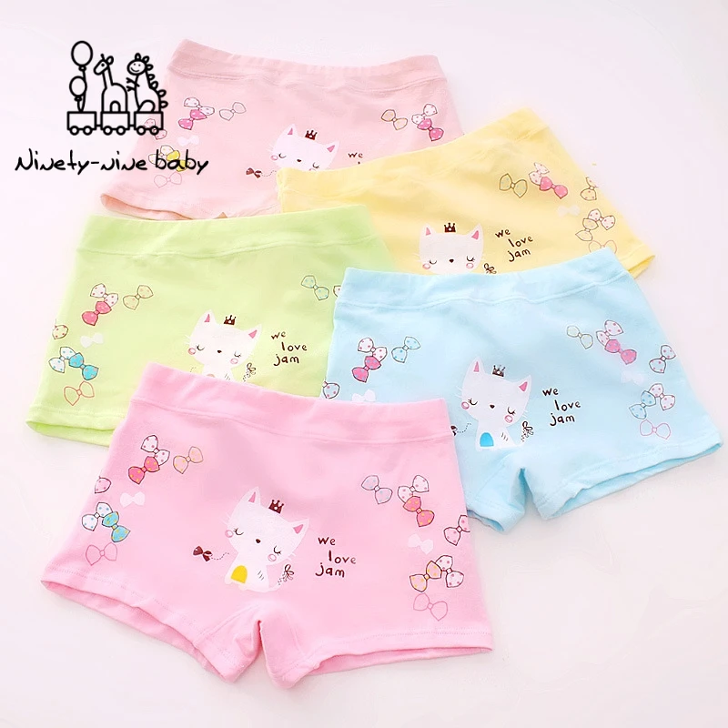 5 шт./Лот хлопковые трусы боксеры с принтом животных|Трусики| |