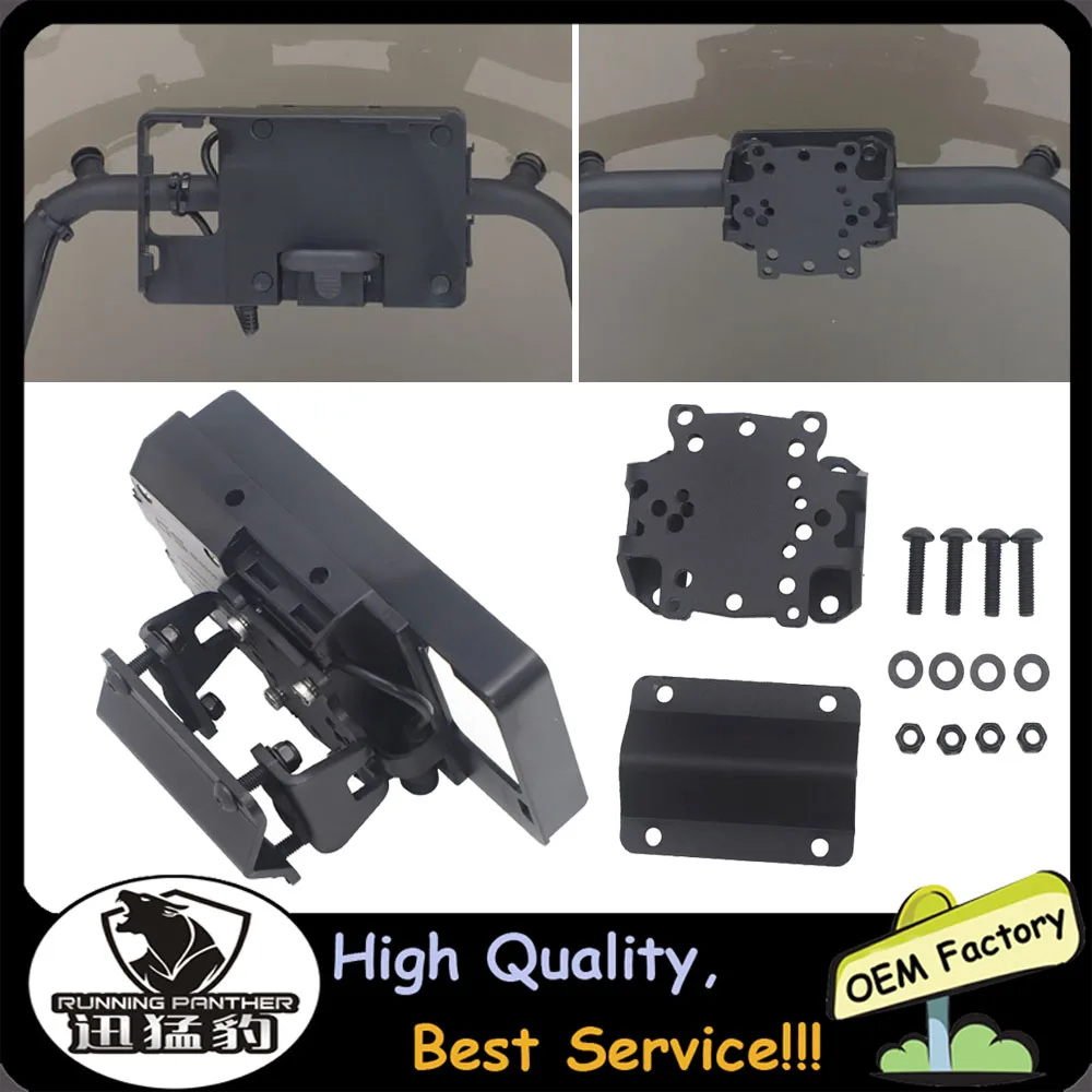 

Motorcycle Accessories Stand Holder Phone Mobile Phone GPS Plate Bracket For BENELLI TRK 502 2016-