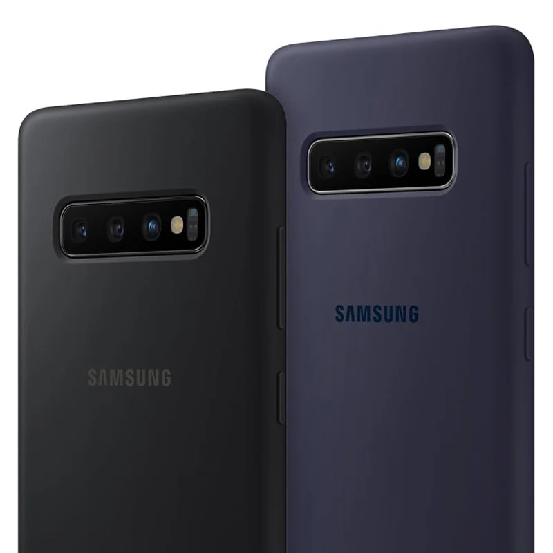 Оригинальный официальный силиконовый защитный чехол для Samsung Galaxy S10 + Plus SM-G9750 X