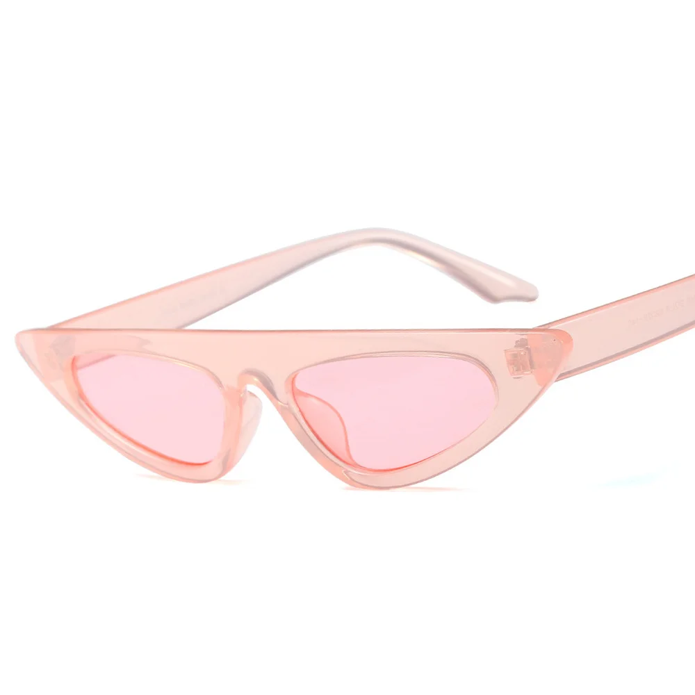 

DCM New Small Cat Eye Sunglasses Women Vintage Flat Top Summer Accessories Beach Small Sun Glasses