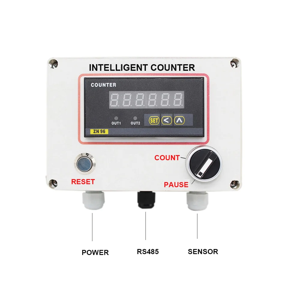 

Интеллектуальный цифровой счетчик 0-999999 с функцией связи RS485, может подключаться к бесконтактному переключателю или кнопке