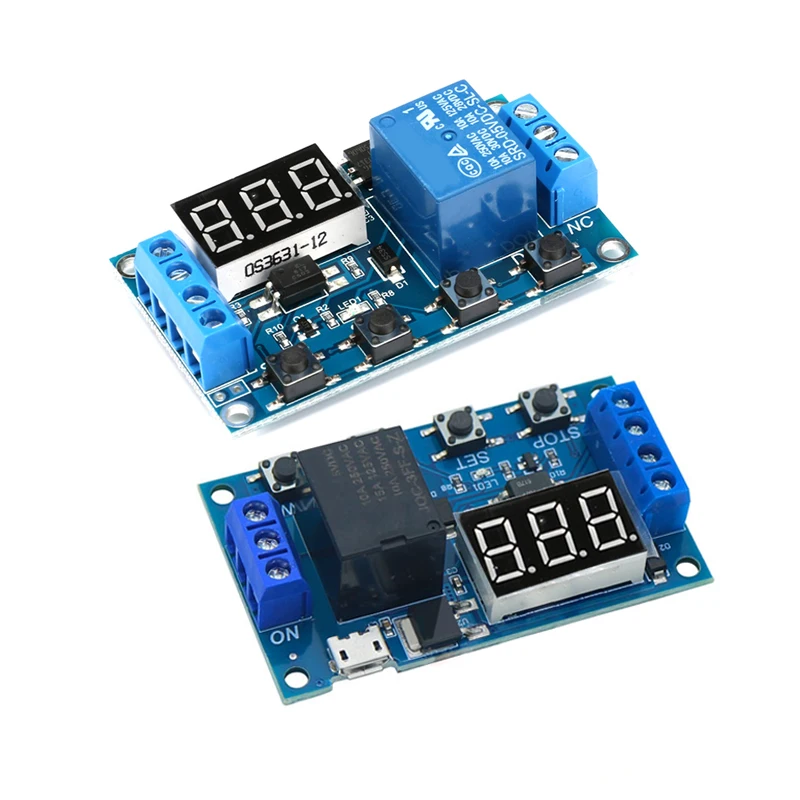 JAVINO DC 6-30V Поддержка Micro USB 5V светодиодный дисплей Автоматизация Задержка цикла
