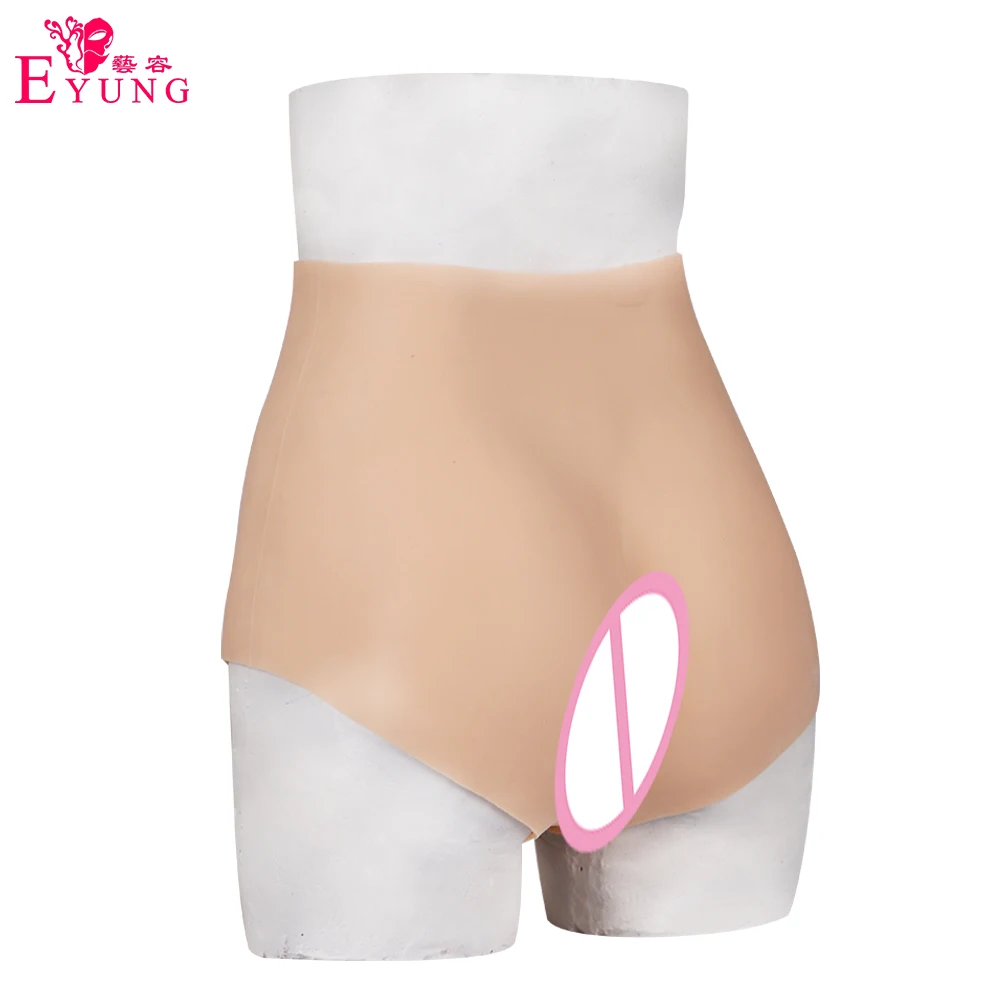 Реалистичные Силиконовые проникающие искусственная вагина трусики нижнее белье