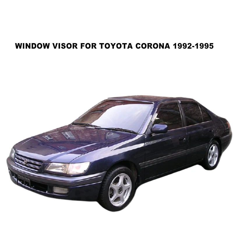

Side Window Visor For Toyota Corona 1992 1993 1994 1995 Acrylic Black Window Visor Wind Rain Guards Weathershilds SUNZ