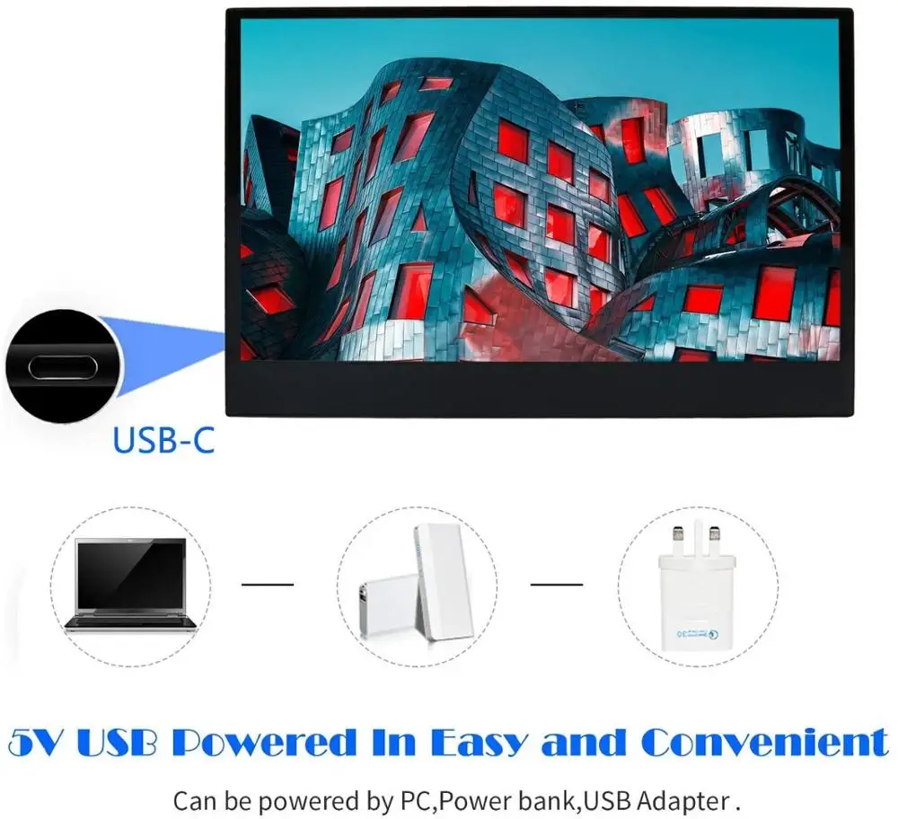 Портативный сенсорный монитор WIMAXIT M1330CT2 13 3 дюймовый IPS ультратонкий 1080 10 точечный