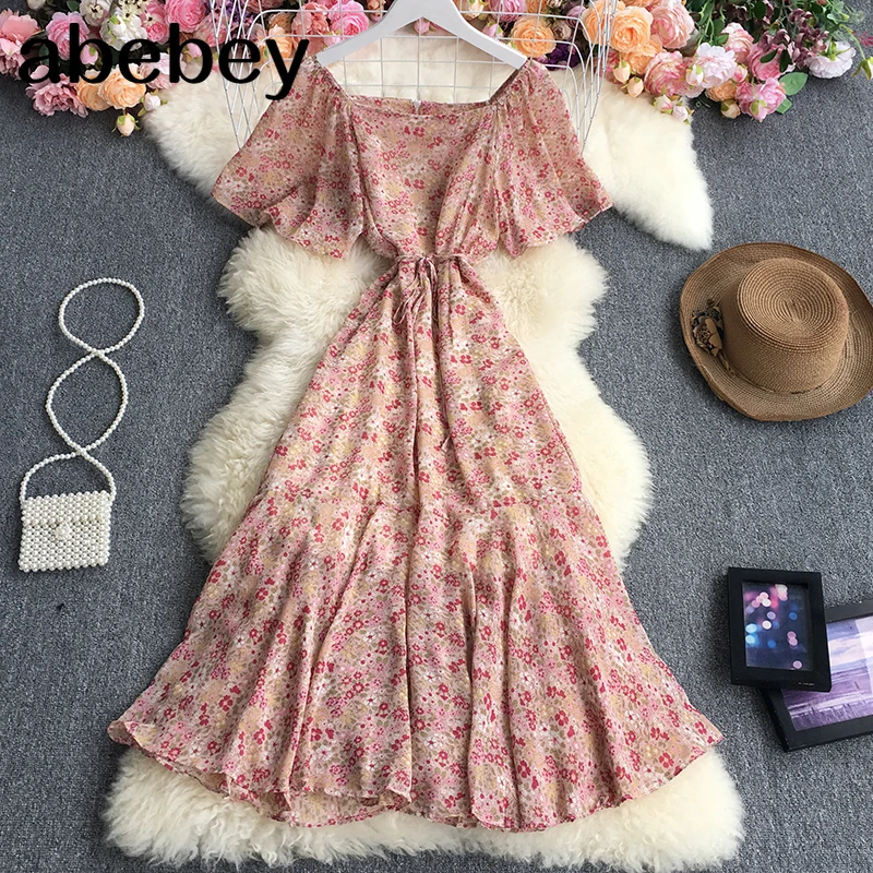 Женское платье-трапеция средней длины элегантное платье с квадратным вырезом и