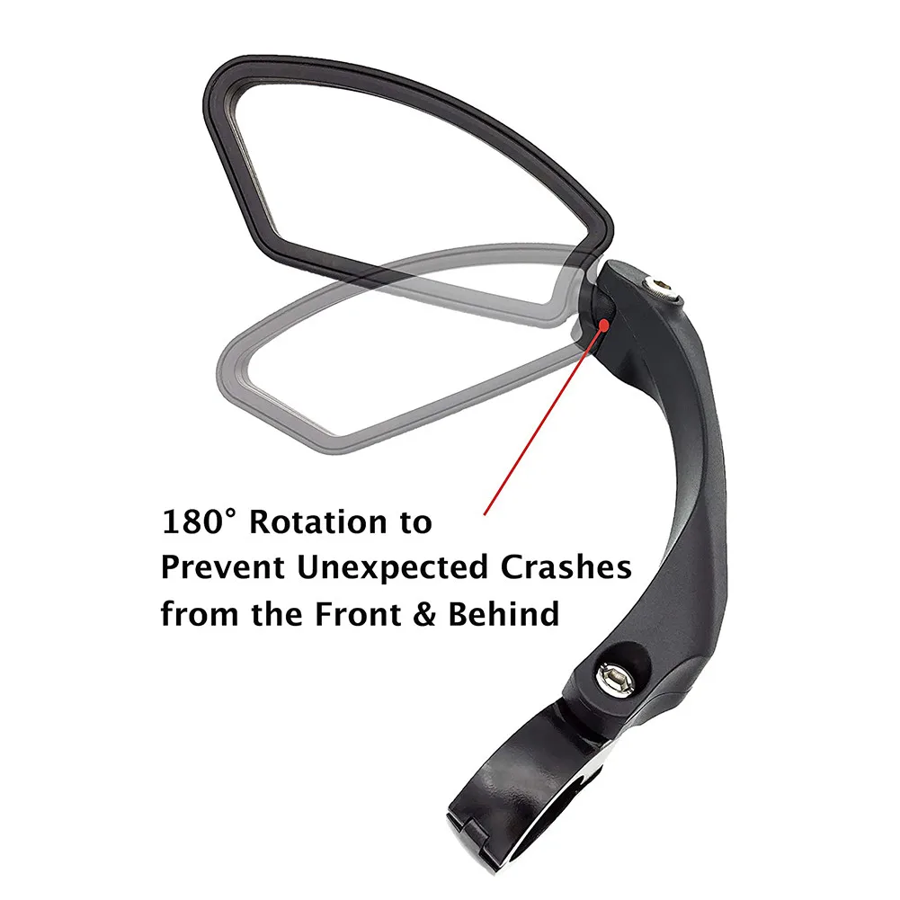 

Bicycle Stainless Steel Lens Mirror MTB Handlebar Side Safety Rear View Mirror Road Bike Cycling Flexible Rearview Mirrors