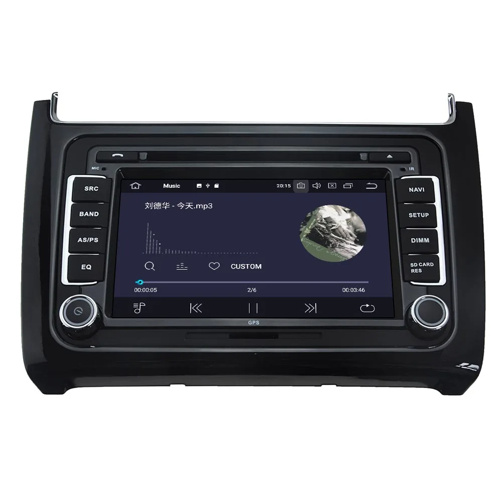 IPS Android 10 экран Автомобильный плеер GPS-навигация для Volkswagen Polo 2015 2016 2017