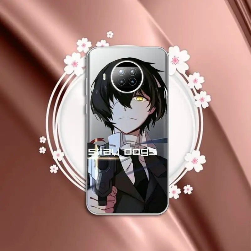 

Anime Bungou Stray Dogs Phone Case Transparent for Xiaomi mi Redmi note 10 t 8 9 pro lite 11 Samsung S 8 9 10 20 plus ultra