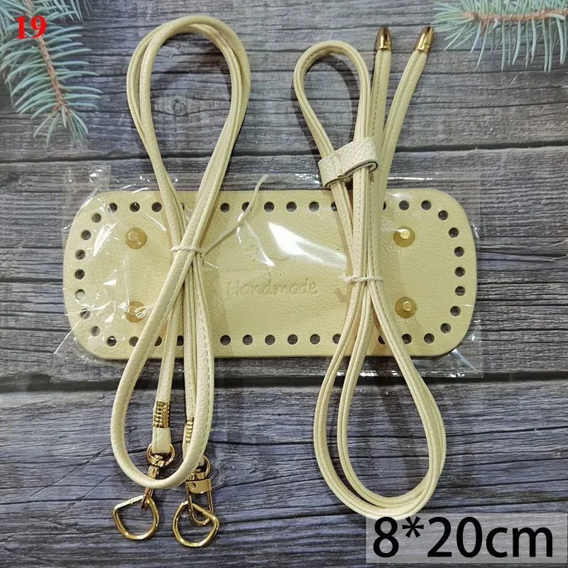 

3pcs/set Lether Handmade Handbag Shoulder Strap DIY Dumpling Bag Accessories Bag Bottoms Hardware Accessories Braided Material