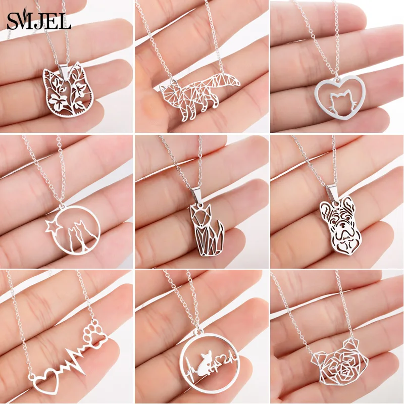 Уникальные ювелирные изделия SMJEL в виде животных ожерелья для кошек женщин