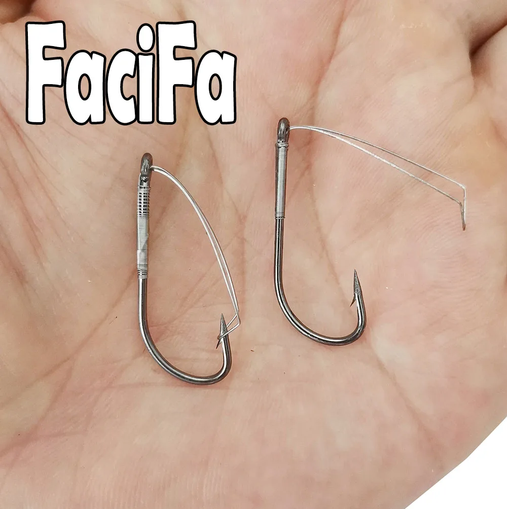 100 шт Weedless колючий рыболовный крючок Wacky Rig крюк Размеры 6-5/0 Высокоуглеродистая