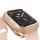 Роскошный Алмазный защитный чехол для iWatch Series 7 6 5 40 мм 44 мм женский ювелирный чехол для Apple Watch 7 41 мм 45 мм SE 3 42 мм 38 мм