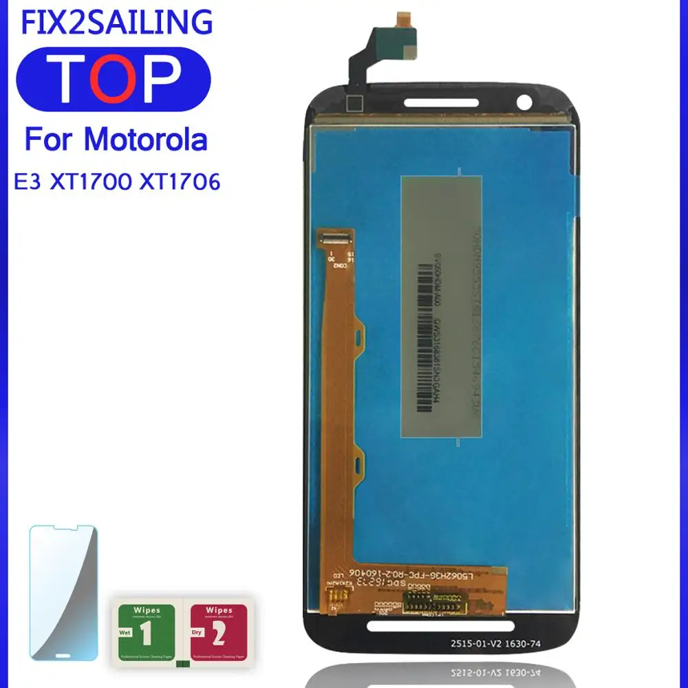 Для Motorola Moto E3 XT1700 XT1706 AAA + ЖК дисплей сенсорный экран панель с дигитайзером Замена