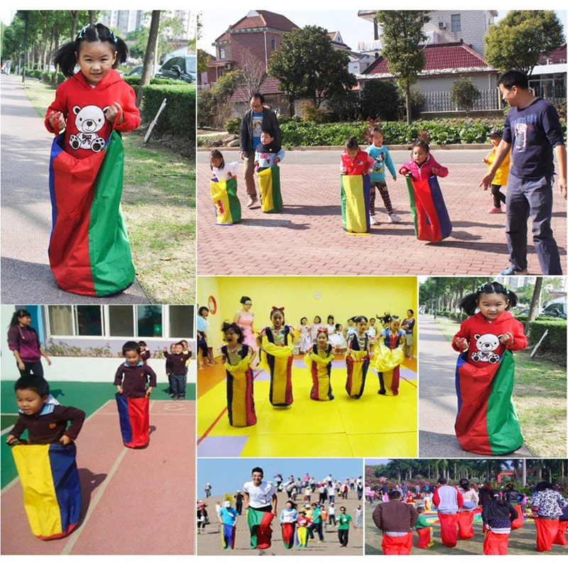 

Kids Adult Jumping Sports Balance Training Toy Family Sack Racing Games For Friends Party Garden Outdoor Fun Toy School Activity