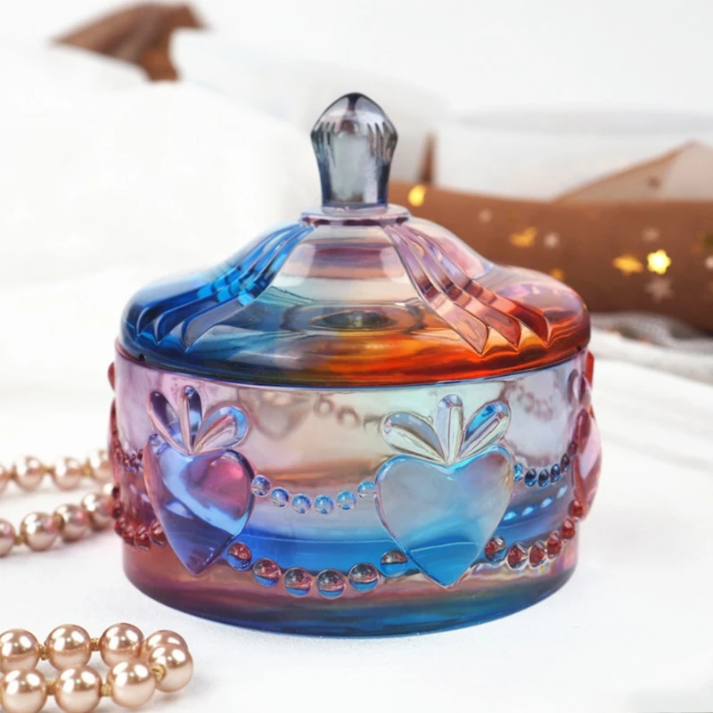 

Box Resin Mold With Lids Diy Jewelry Jar Silicone Mold 3d Trinket Storage Jar