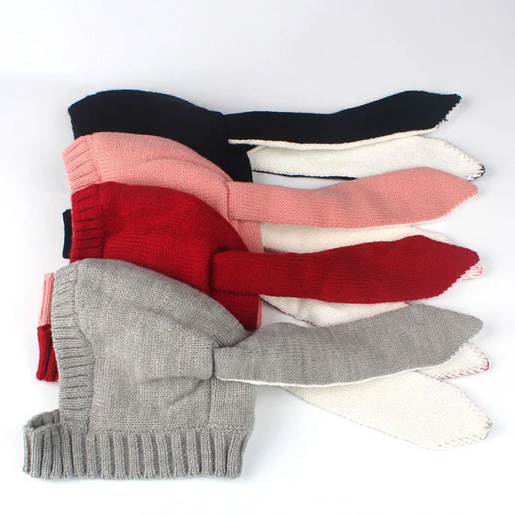 Детские зимние шапки для девочек и мальчиков теплые Детская шапка с заячьими