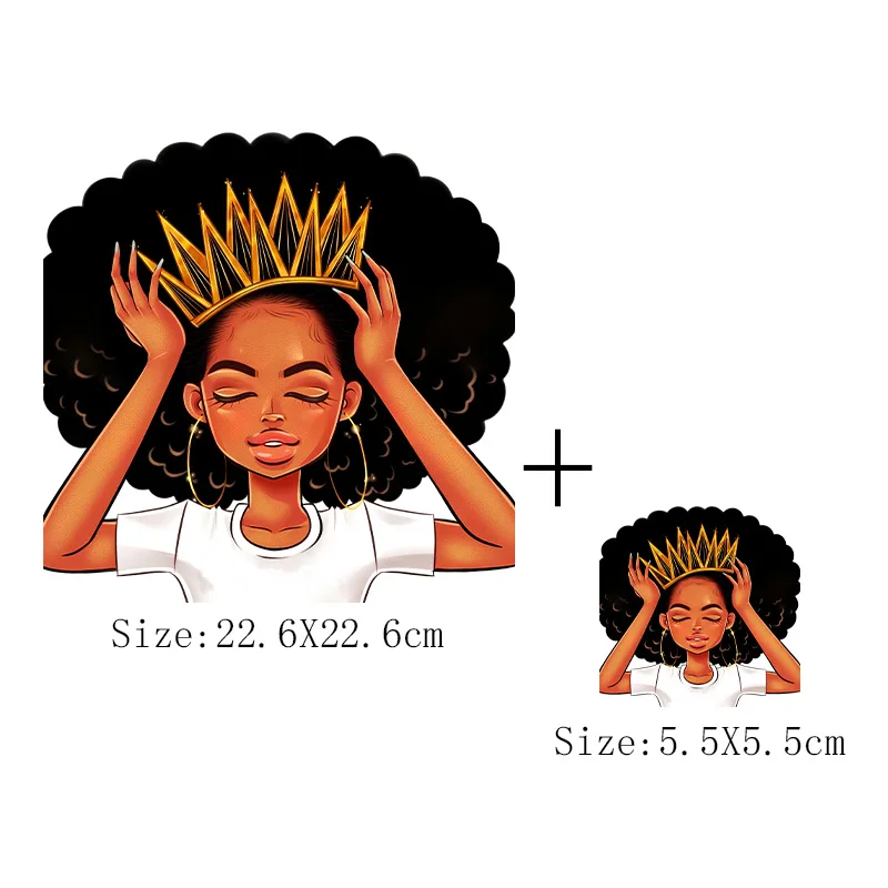 Корона африканская девушка нашивка на одежду DIY красота Женская хлопковая маска