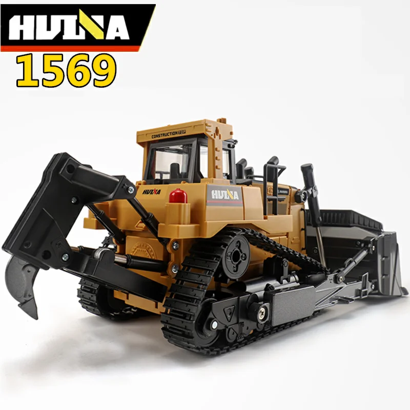 Бульдозер HUINA 1569 1:16 8CH RC грузовик с дистанционным управлением хобби инженерный