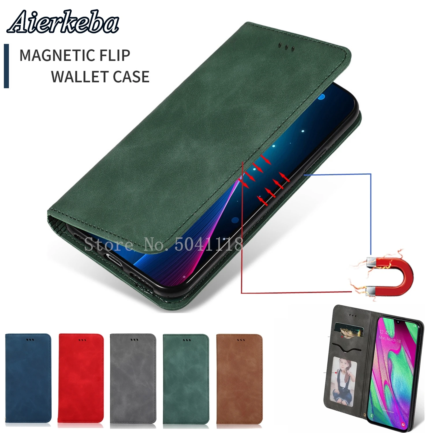 Кожаный чехол-книжка чехол для samsung Galaxy A10 A20 A30 A40 A50 A60 A70 A7 A8 плюс A9 A20E M10 M20 M30 M40 Магнитный чехол-портмоне с отделением для карт чехол