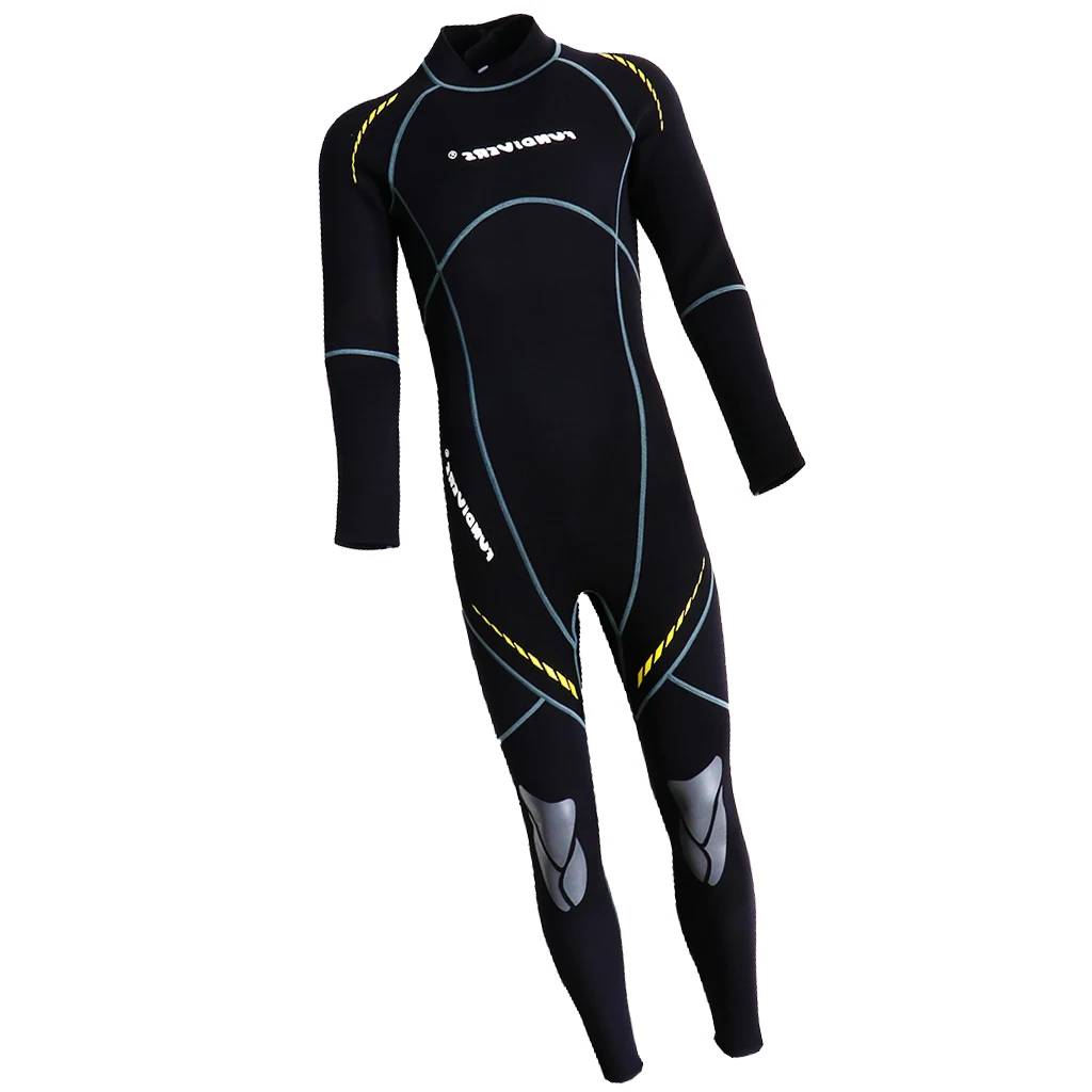 

3mm Men Wetsuit Full Suit Diving Swimming Jumpsuit Guard Black