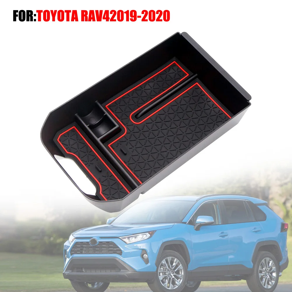 1 шт. черный внутренний подлокотник коробка для хранения Органайзер Toyota RAV4 2019