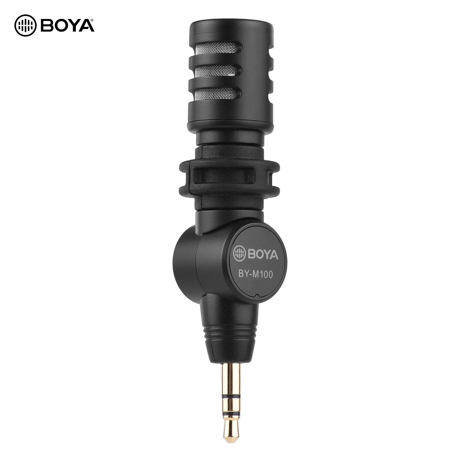 

BOYA BY-M100 Mini Omnidirectional Condenser Microphone 3.5mm TRS Connector 180° with Foam Windshield for DSLR SLR Camcorder Mic