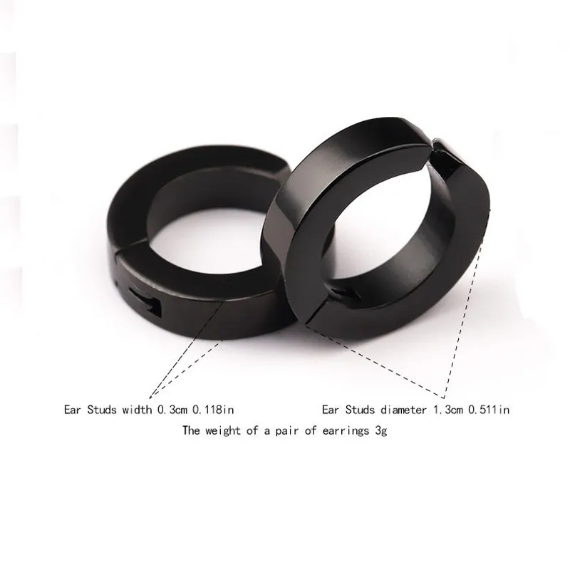 Мужские и женские серьги-кольца из титановой нержавеющей стали | Украшения