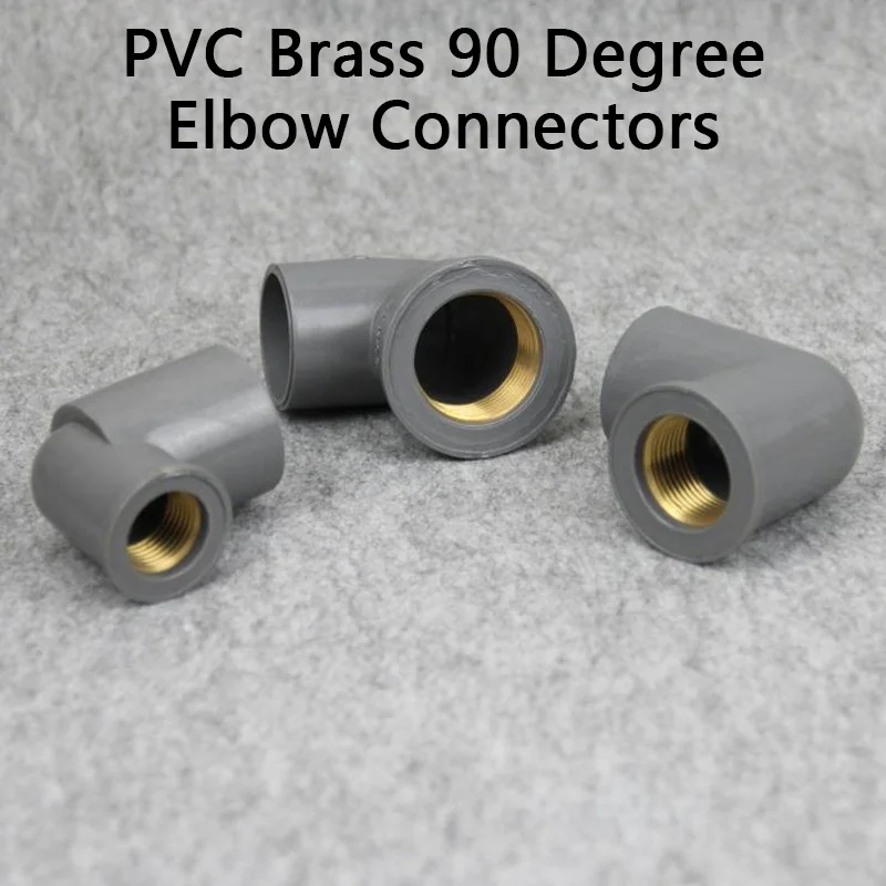 ПВХ латунь 90 градусов локоть разъемы металлические женские резьбовые соединения