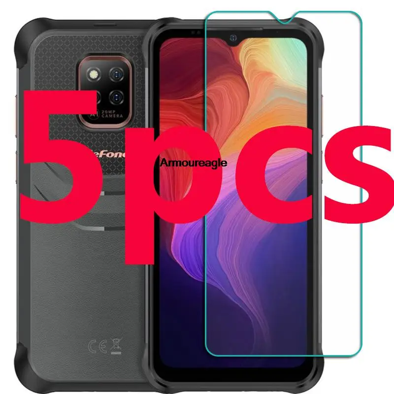 

5 шт. закаленное защитное стекло для ulefone power armor 14 6,52 дюймов ulefonepower armor14, защитная пленка, защита экрана, чехол для телефона