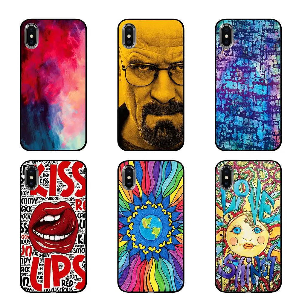 Оранжевый Бирюзовый Черный чехол для iPhone 5 5S 6 6s 7 8 Plus X XS XR 11 Pro Max | Мобильные
