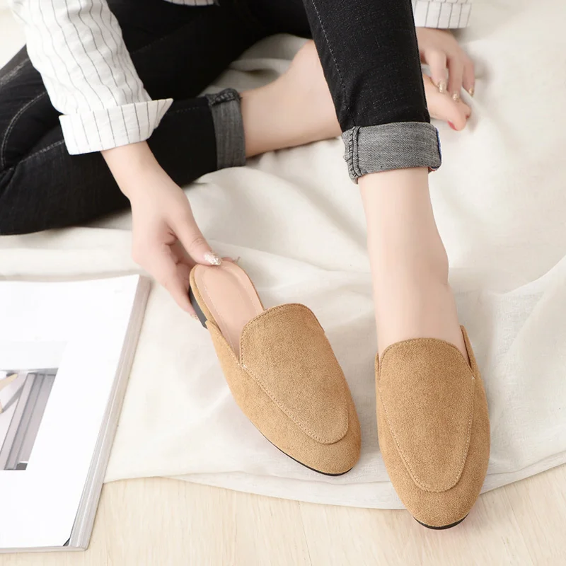 Новые женские Мягкие Замшевые ботинки Женские Повседневные комфортные Женская