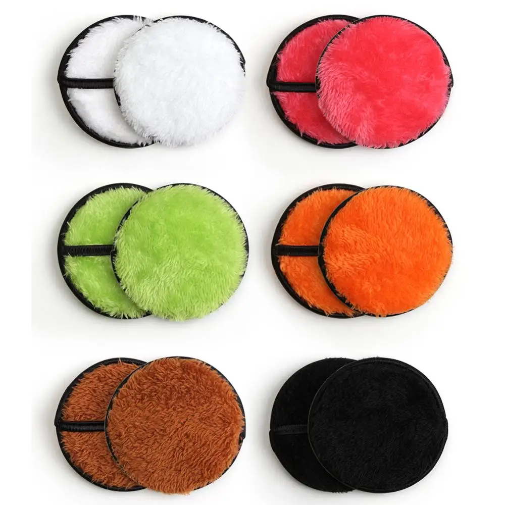 2 шт макияж спонж для снятия красоты круглый пудра лица чистый мягкий хлопковый