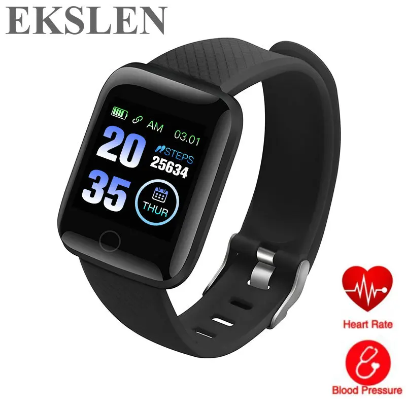 Смарт часы EKSLEN 116 Plus браслет спортивные фитнес кровяное давление пульсометр