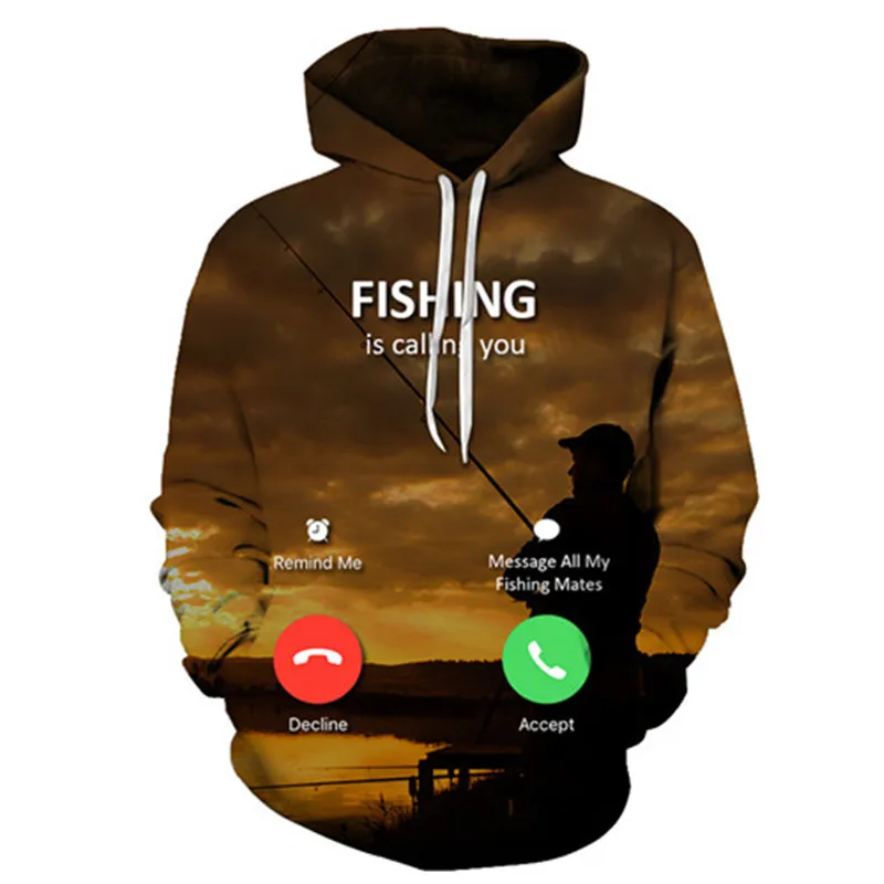 

3D Tropical Fish Funny Hoodies For Fishinger Fisherman Men Women Long Sleeve Hoody Sweatshirts Hooded Streetwear Hip Hop Jackets